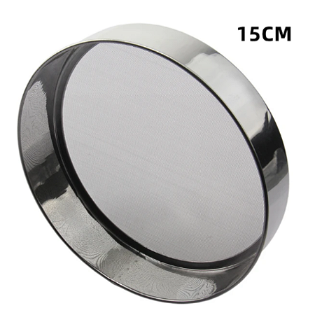 PENEIRA INOX MALHA FINA PRÁTICA E VERSÁTIL