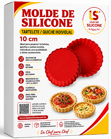 FORMAS FRISADAS DE SILICONE PARA MINI TORTINHAS 10cm