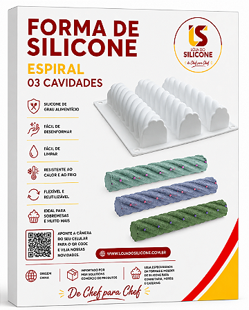 MOLDE DE SILICONE ESPIRAL SOBREMESAS FRANCESA