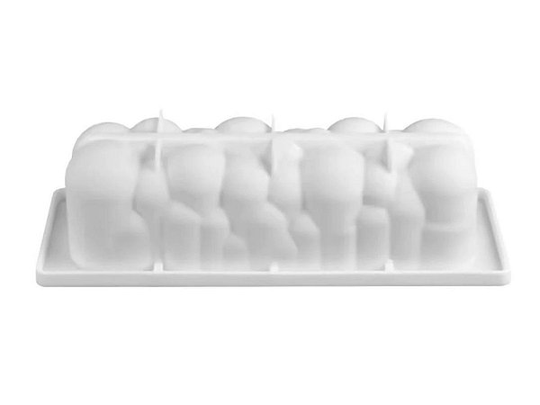 MOLDE DE SILICONE NUVEM PARA DOCES E SOBREMESAS FRANCESA