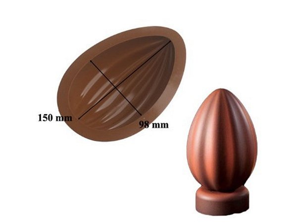 FORMA DE SILICONE PARA OVOS DE PÁSCOA MODELO 5