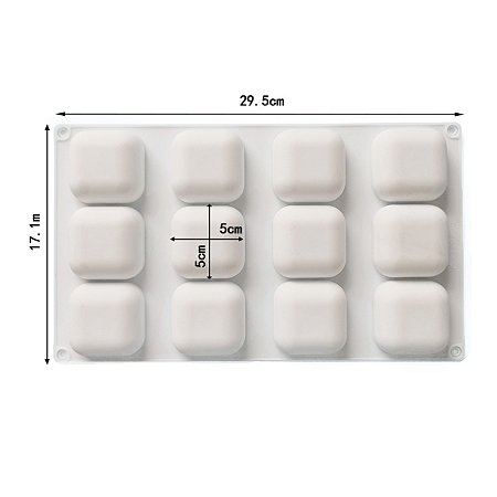 FORMA DE SILICONE MINI TRAVESSEIRO PARA DOCES E SABONETES