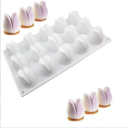 MOLDE DE SILICONE TULIPA 15 CAVIDADES