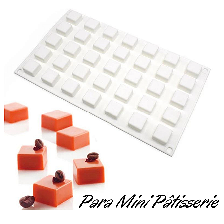 MOLDE DE SILICONE PARA MINI PÂTISSERIE 35 CAVIDADES