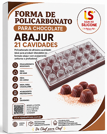 MOLDE DE POLICARBONATO PARA CHOCOLATE ABAJUR