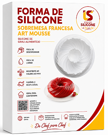 MOLDE DE SILICONE PARA SOBREMESAS ART MOUSSE 3D