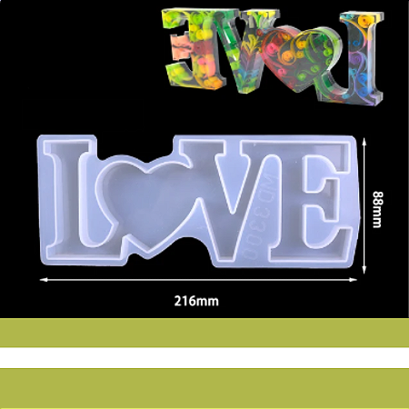 MOLDE DE SILICONE LOVE PARA RESINA EPÓXI