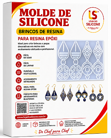 MOLDE DE SILICONE PARA RESINA EPOXI BRINDES