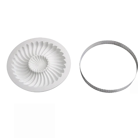 KIT DUAS PEÇAS ARO INOX E FORMA DE SILICONE