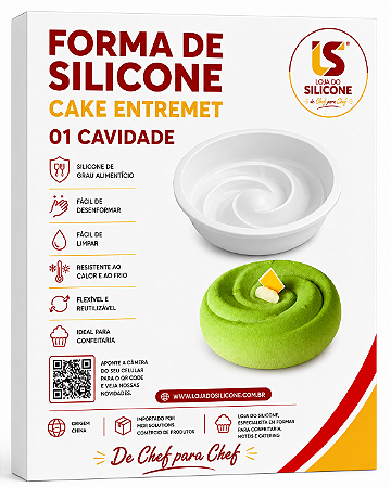 FORMA DE SILICONE ANTIADERENTE PARA ENTREMET
