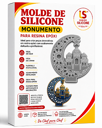 MOLDE DE SILICONE PARA RESINA EPÓXI MONUMENTO