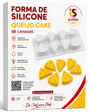CAKE MOLDE DE SILICONE PARA QUEIJOS E MOUSSES