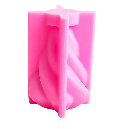 MOLDE DE SILICONE PARA VELA ESPIRAL ONDA GEOMETRIA