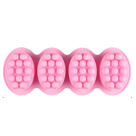 MOLDE DE SILICONE PARA SABONETE MASSAGEM  TERAPÊUTICA 3D