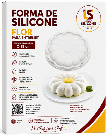 MOLDE DE SILICONE FLÔR PARA SOBREMESAS FRANCESA