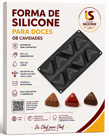 CAKE MOLDE DE SILICONE PARA DOCES E SOBREMESAS FRANCESA