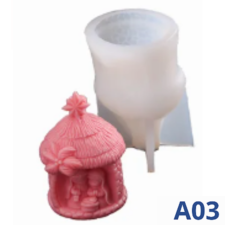 MOLDE DE SILICONE 3D PARA VELA SANTA RELIGIÃO