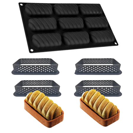 KIT 4 AROS RETANGULAR MAIS FORMA RETANGULAR 09 CAVIDADES
