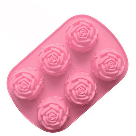 MOLDE DE SILICONE ROSA FLÔR