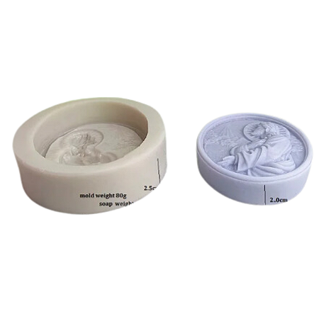 MOLDE DE SILICONE SANTA MÃE PARA SABONETE ALTO RELEVO