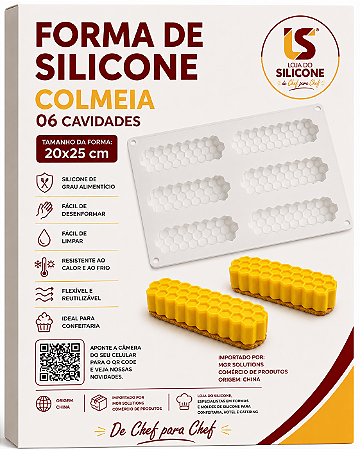 MOLDE DE SILICONE COLMEIA PARA DOCES FRANCESES
