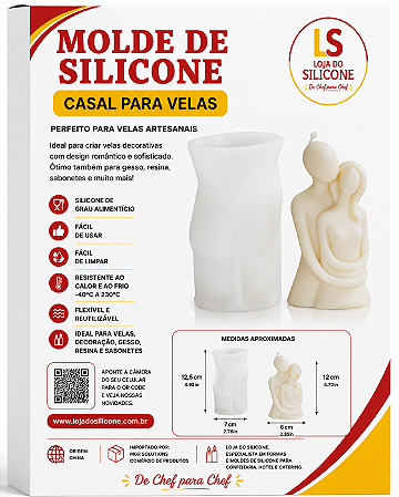 MOLDE DE SILICONE PARA VELA CASAL