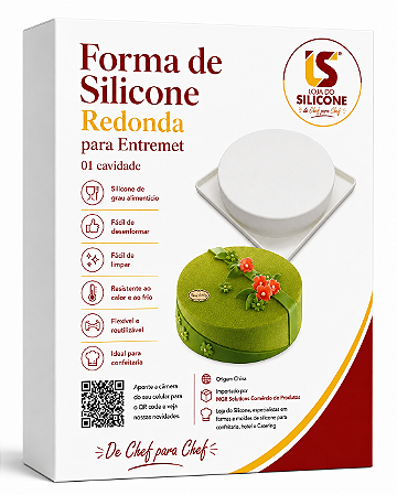 FORMA DE SILICONE ANTIADERENTE REDONDA PARA ENTREMET
