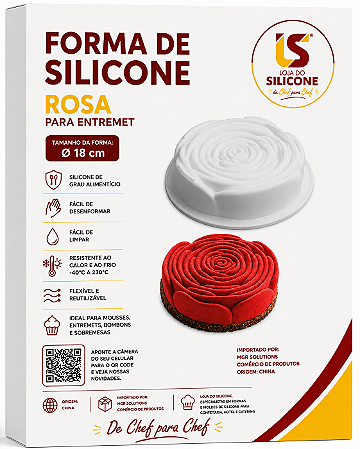MOLDE DE SILICONE ROSA PARA ENTREMET INDIVIDUAL