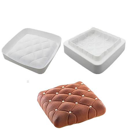 MOLDE DE SILICONE TRAVESSEIRO PARA DOCES FRÂNCES
