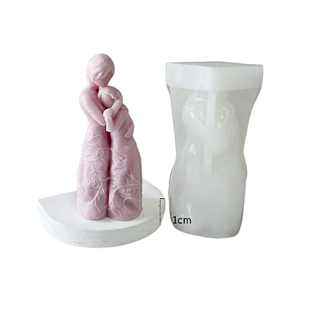 MOLDE DE SILICONE PARA VELA ABRAÇO FRATERNO