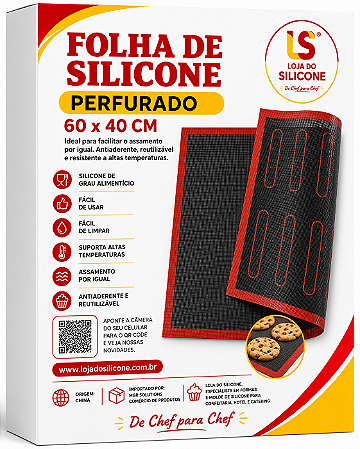 TAPETE DE SILICONE DUPLA FACE PARA MACARONS E ÉCLAIR