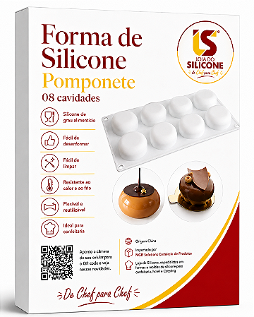 FORMA DE SILICONE POMPONETE