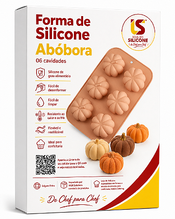 FORMA E MOLDE DE SILICONE ABÓBORA M6