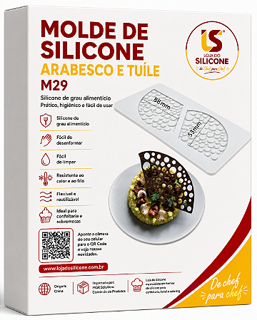 MOLDE DE SILICONE PARA TUILE E ARABESCO