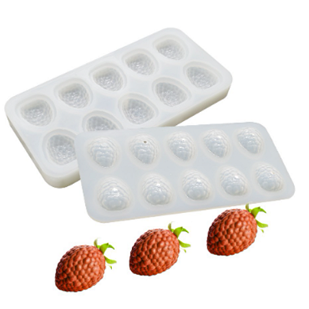 MOLDE DE SILICONE FRAMBOESA 34 CONJUNTO 2 PEÇAS