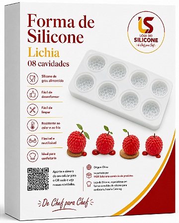 MOLDE DE SILICONE LICHIA D3 CONJUNTO 2 PEÇAS