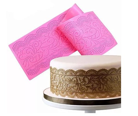 TAPETE DE SILICONE PARA DECORAÇÃO 40x10CM