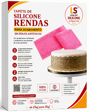 TAPETE DE SILICONE PARA DECORAÇÃO 40x10CM