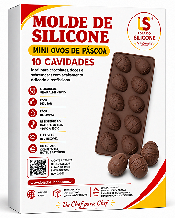MOLDE DE SILICONE PARA OVOS DE PÁSCOA
