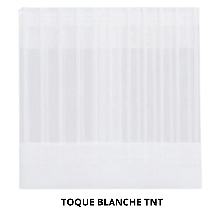 TOQUE BLANCHE TNT BRANCO KIT COM 03 UNIDADES