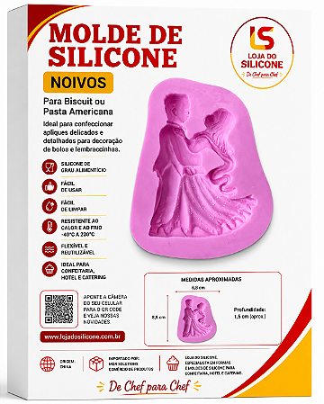 MOLDE DE SILICONE NOIVOS PARA DECORAÇÃO