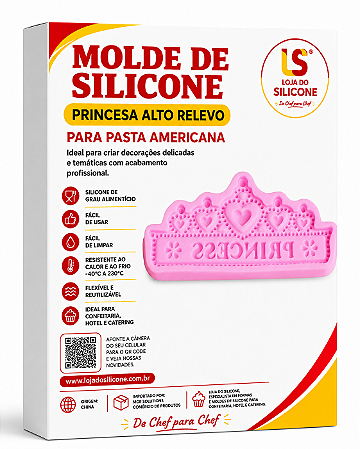 MOLDE DE SILICONE PRINCESA PARA PASTA AMERICANA