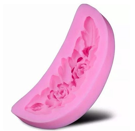 MOLDE DE SILICONE PARA DECORAÇÃO COM PASTA AMERICANA