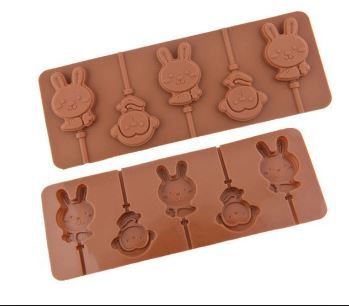 MOLDE DE SILICONE PARA PIRULITO, MACACO, COELHO