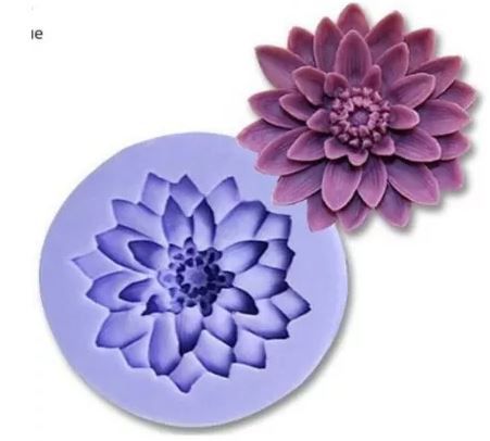 MOLDE DE SILICONE  CRISÂNTEMO