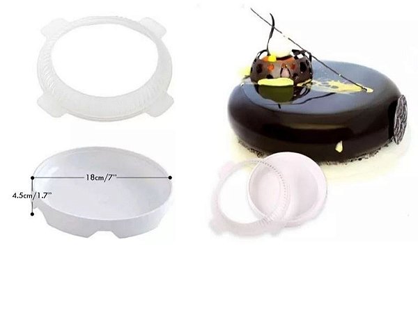 FORMA DE SILICONE ECLIPSE, CONJUNTO COM DUAS PEÇAS