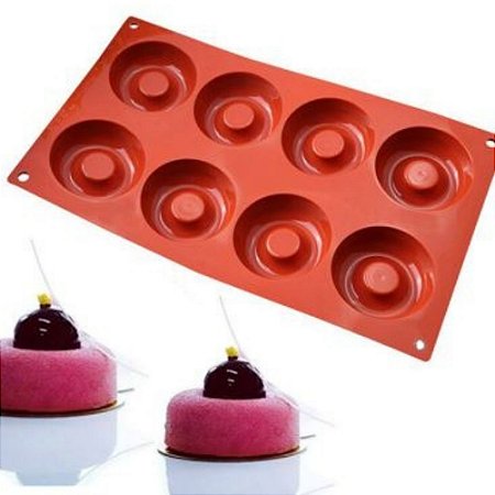 FORMA SILICONE PARA SAVARIM OU DONUTS