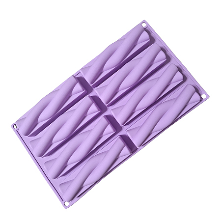 FORMA DE SILICONE TRANÇA TORÇÃO
