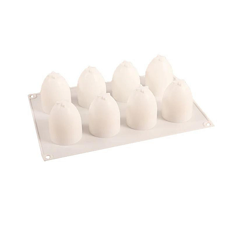 FORMA E MOLDE SILICONE OVOS 3D