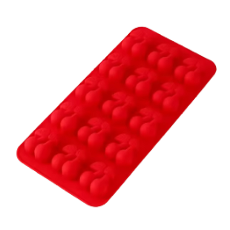 MOLDE DE SILICONE MINI CEREJA DUPLA